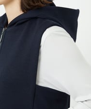 PHTAD02390 GEORGES RECH(小さいサイズ)(メゾン ドゥ サンク) ダンボールタフタドッキングロングジレ ネイビー