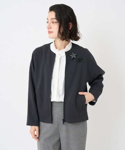 PHTAD30360 GEORGES RECH(小さいサイズ)  [セットアップ対応]ノーカラージャージージップ羽織