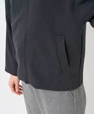 PHTAD30360 GEORGES RECH(小さいサイズ)(メゾン ドゥ サンク)  [セットアップ対応]ノーカラージャージージップ羽織 ダークグレー