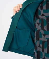 PHTAD30360 GEORGES RECH(小さいサイズ)(メゾン ドゥ サンク)  [セットアップ対応]ノーカラージャージージップ羽織 ダークグレー