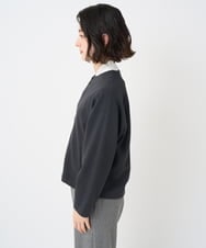 PHTAD30360 GEORGES RECH(小さいサイズ)(メゾン ドゥ サンク)  [セットアップ対応]ノーカラージャージージップ羽織 ダークグレー