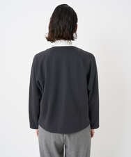 PHTAD30360 GEORGES RECH(小さいサイズ)(メゾン ドゥ サンク)  [セットアップ対応]ノーカラージャージージップ羽織 ダークグレー