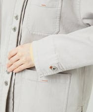 PHTEE01360 GEORGES RECH(小さいサイズ)(メゾン ドゥ サンク) スウェットデニムジャケット ライトグレー