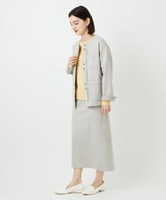 PHTEE01360 GEORGES RECH(小さいサイズ)(メゾン ドゥ サンク) スウェットデニムジャケット ライトグレー