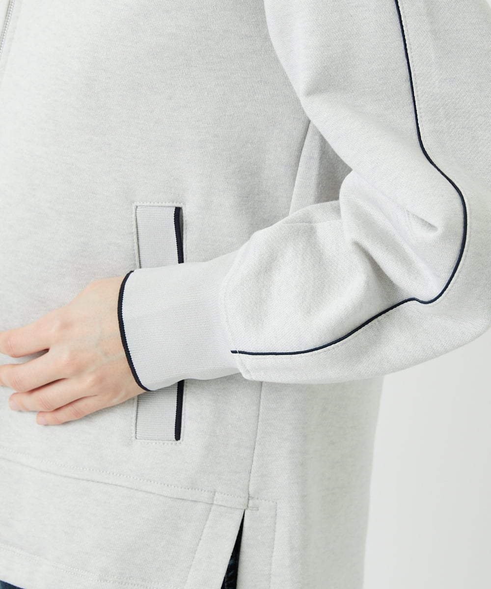 PHTEE02330 GEORGES RECH(小さいサイズ)(メゾン ドゥ サンク) ブライトジャージーパーカー ライトグレー