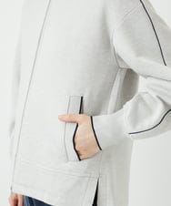 PHTEE02330 GEORGES RECH(小さいサイズ)(メゾン ドゥ サンク) ジップアップパーカー ライトグレー