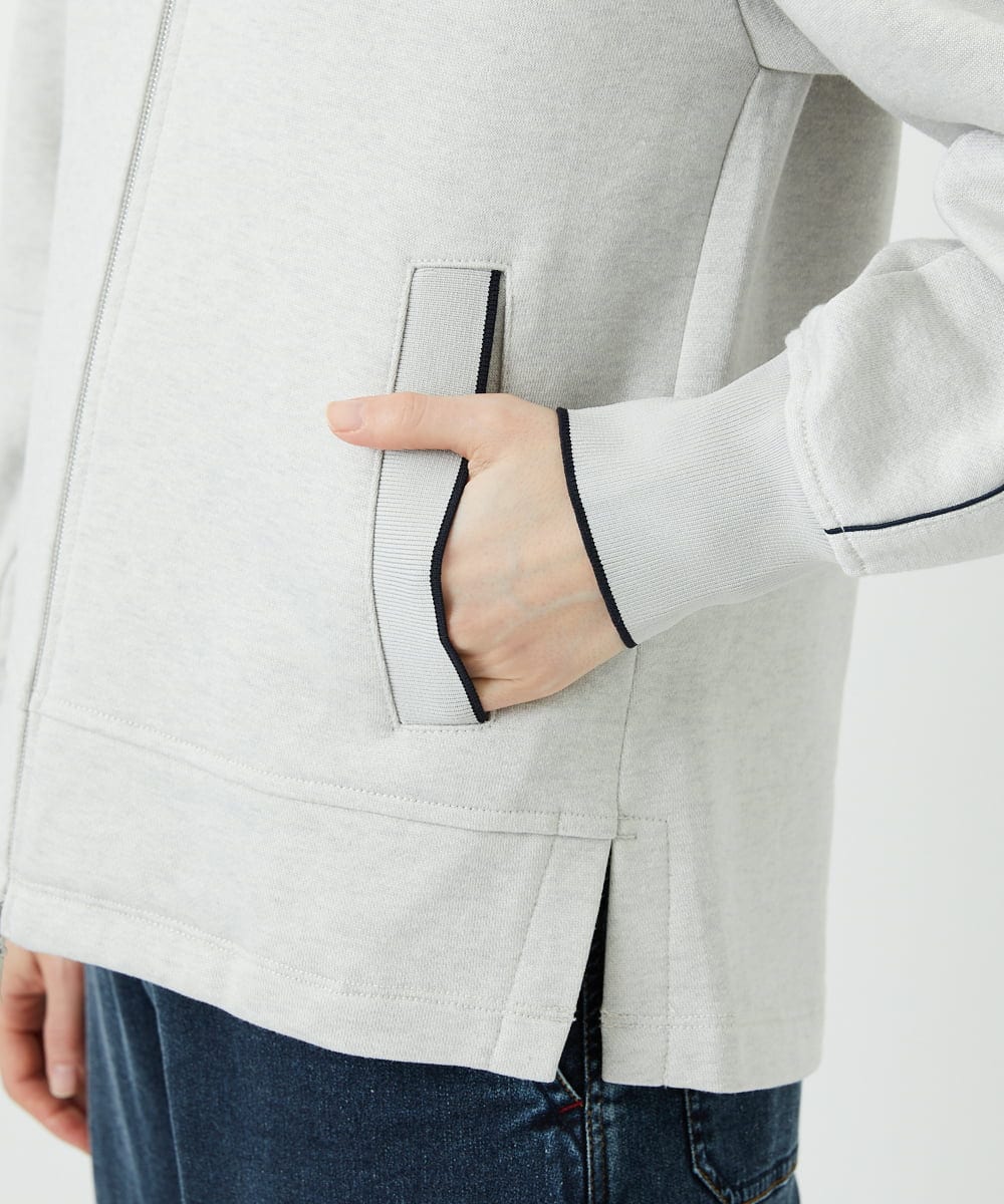 PHTEE02330 GEORGES RECH(小さいサイズ)(メゾン ドゥ サンク) ブライトジャージーパーカー ライトグレー