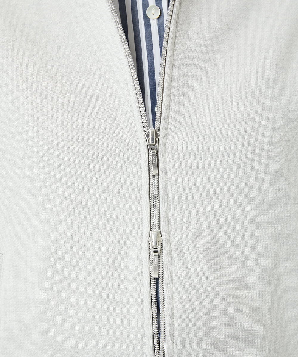 PHTEE02330 GEORGES RECH(小さいサイズ)(メゾン ドゥ サンク) ジップアップパーカー ライトグレー