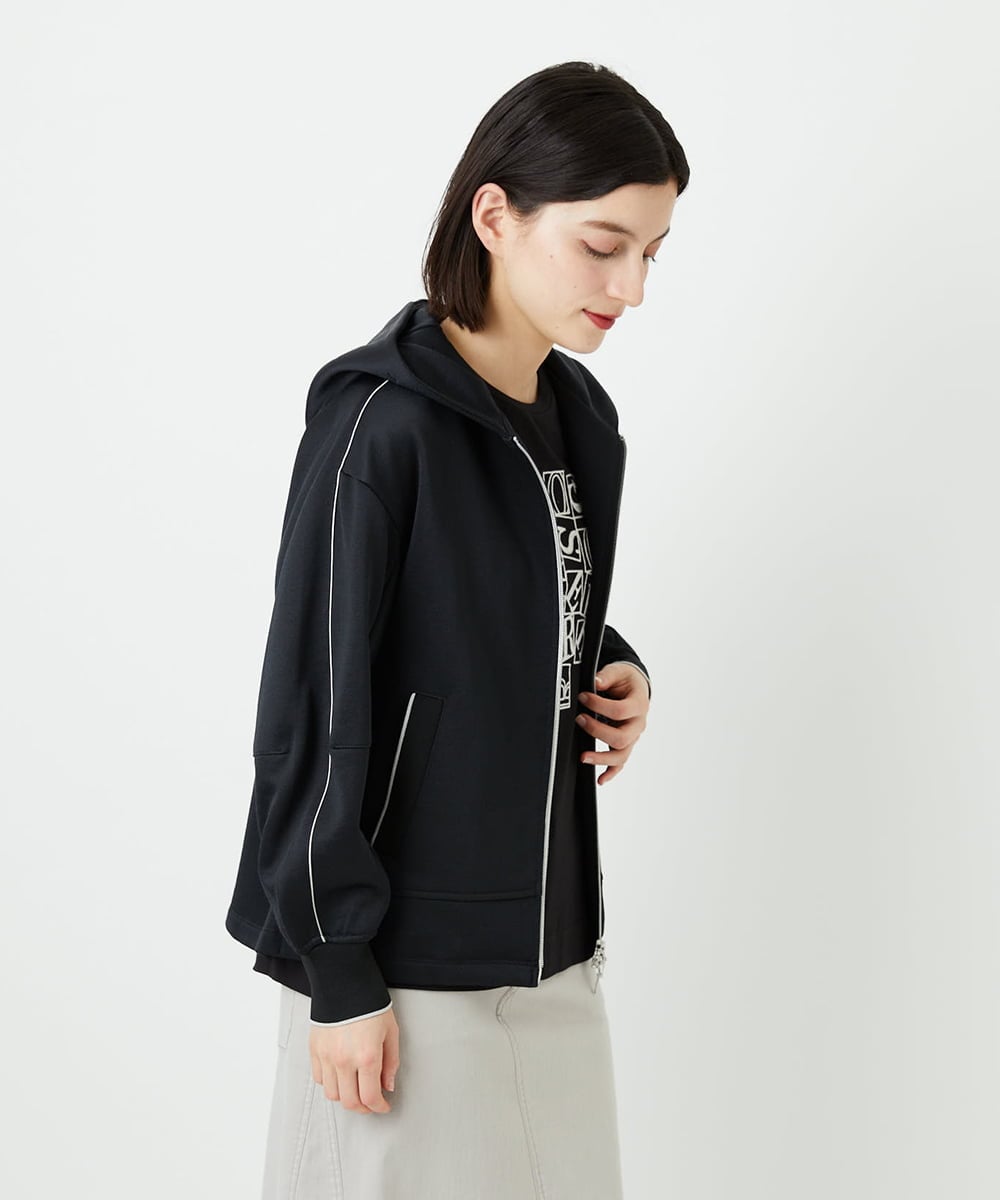 PHTEE02330 GEORGES RECH(小さいサイズ)(メゾン ドゥ サンク) ジップアップパーカー ライトグレー