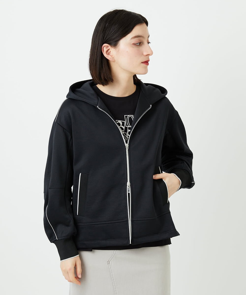 PHTEE02330 GEORGES RECH(小さいサイズ)(メゾン ドゥ サンク) ジップアップパーカー ライトグレー