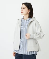 PHTEE02330 GEORGES RECH(小さいサイズ)(メゾン ドゥ サンク) ジップアップパーカー ライトグレー