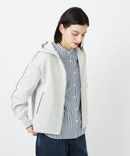 PHTEE02330 GEORGES RECH(小さいサイズ)(メゾン ドゥ サンク) ジップアップパーカー ライトグレー