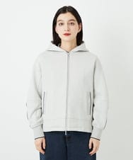PHTEE02330 GEORGES RECH(小さいサイズ)(メゾン ドゥ サンク) ジップアップパーカー ライトグレー