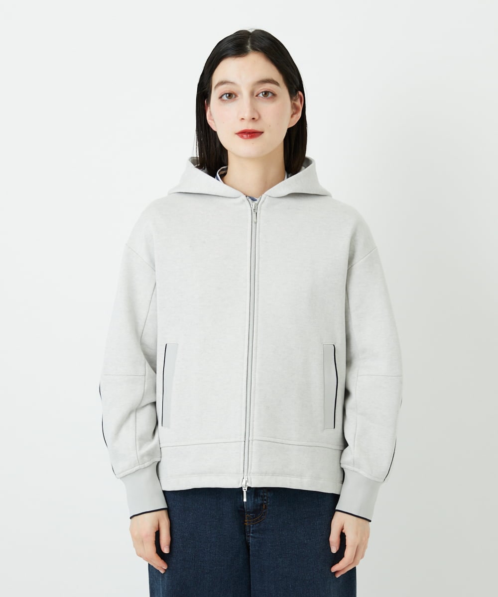 PHTEE02330 GEORGES RECH(小さいサイズ)(メゾン ドゥ サンク) ブライトジャージーパーカー ライトグレー