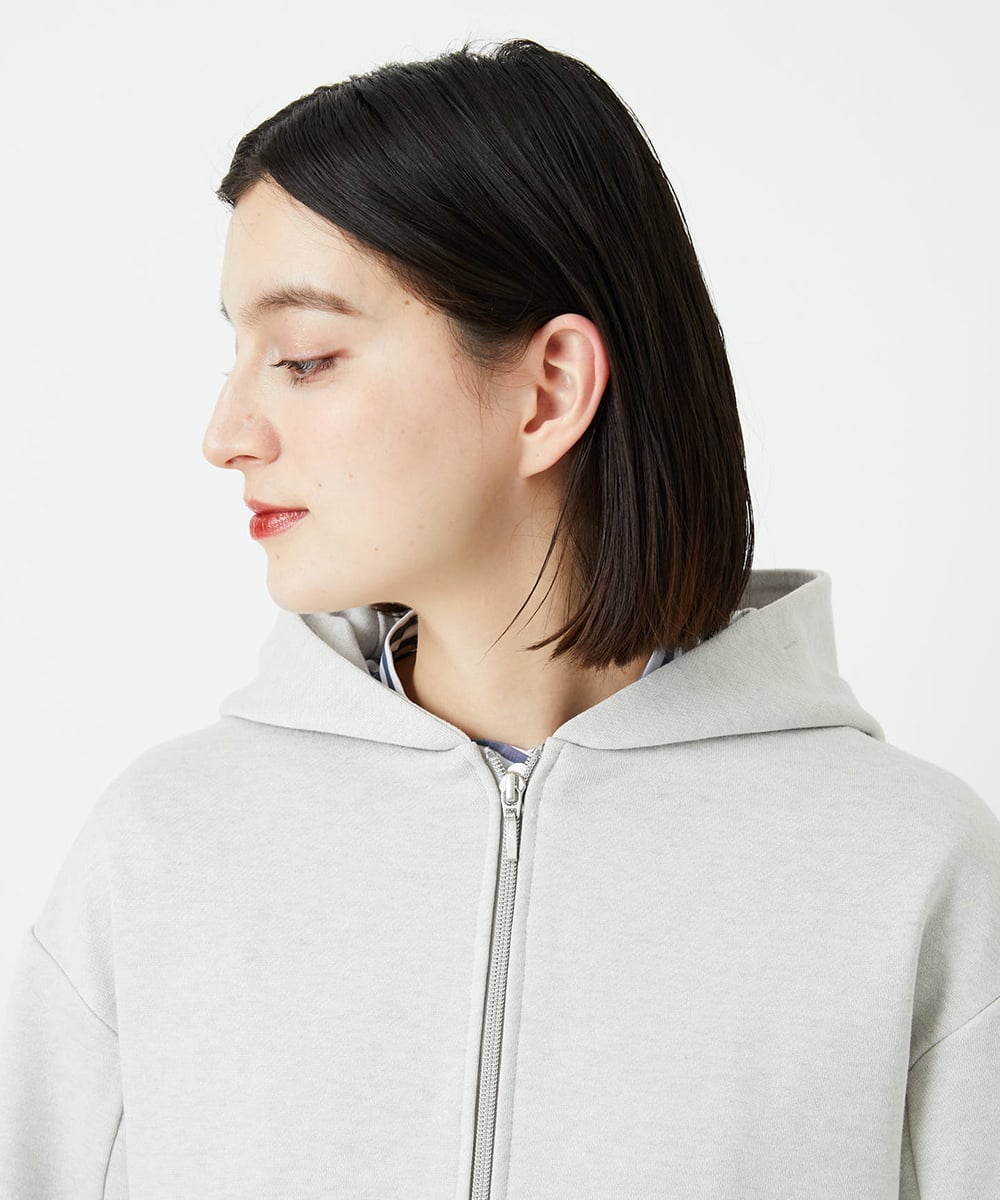 PHTEE02330 GEORGES RECH(小さいサイズ)(メゾン ドゥ サンク) ジップアップパーカー ライトグレー