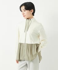 PHTGA24330 GEORGES RECH(小さいサイズ)(メゾン ドゥ サンク) ペプラムポンチ羽織 アイボリー
