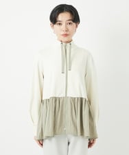 PHTGA24330 GEORGES RECH(小さいサイズ)(メゾン ドゥ サンク) ペプラムポンチ羽織 アイボリー