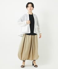 PHTGB44360 GEORGES RECH(小さいサイズ)(メゾン ドゥ サンク) ダイヤチュールネットシアーブルゾン ホワイト