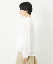 PHTGB44360 GEORGES RECH(小さいサイズ)(メゾン ドゥ サンク) ダイヤチュールネットシアーブルゾン ホワイト