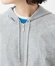 PHTGD06290 GEORGES RECH(小さいサイズ)(メゾン ドゥ サンク) ラグランスリーブ8分袖パーカー ライトグレー