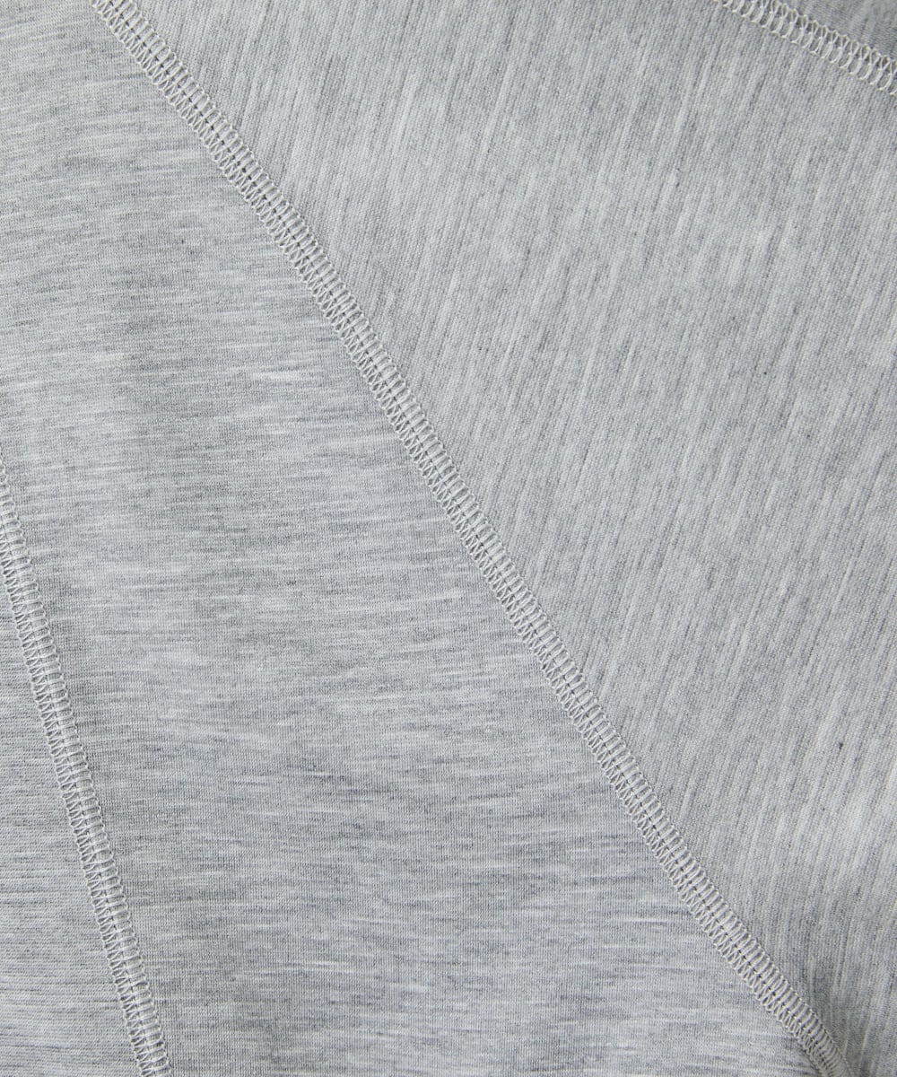 PHTGD06290 GEORGES RECH(小さいサイズ)(メゾン ドゥ サンク) ラグランスリーブ8分袖パーカー ライトグレー