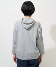 PHTGD06290 GEORGES RECH(小さいサイズ)(メゾン ドゥ サンク) ラグランスリーブ8分袖パーカー ライトグレー