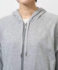 PHTGD06290 GEORGES RECH(小さいサイズ)(メゾン ドゥ サンク) ラグランスリーブ8分袖パーカー ライトグレー