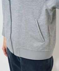 PHTGD06290 GEORGES RECH(小さいサイズ)(メゾン ドゥ サンク) ラグランスリーブ8分袖パーカー ライトグレー