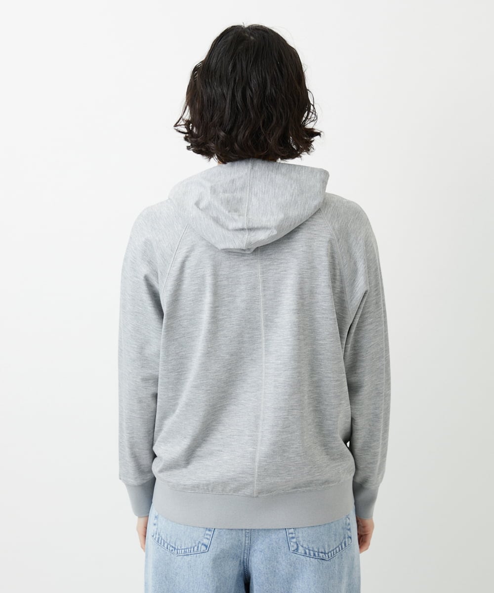 PHTGD06290 GEORGES RECH(小さいサイズ)(メゾン ドゥ サンク) ラグランスリーブ8分袖パーカー ライトグレー