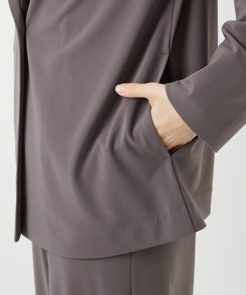 PHTGD11390 GEORGES RECH(小さいサイズ)(メゾン ドゥ サンク)  [セットアップ対応]ドライタッチジャージーテーラードジャケット ベージュ