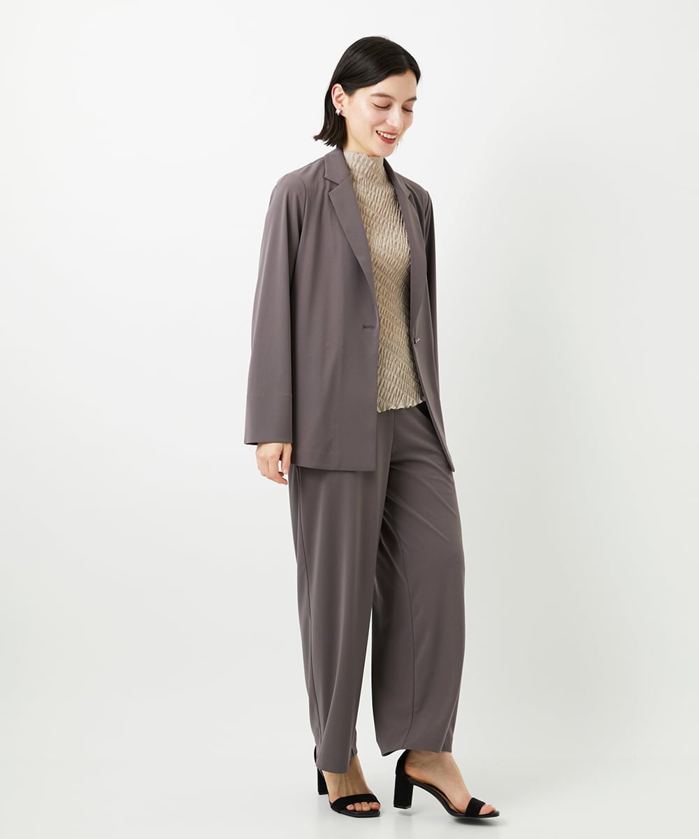 PHTGD11390 GEORGES RECH(小さいサイズ)(メゾン ドゥ サンク)  [セットアップ対応]ドライタッチジャージーテーラードジャケット ベージュ