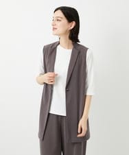 PHTGF28290 GEORGES RECH(小さいサイズ)(メゾン ドゥ サンク)  [セットアップ対応]ドライタッチジャージージレ ベージュ