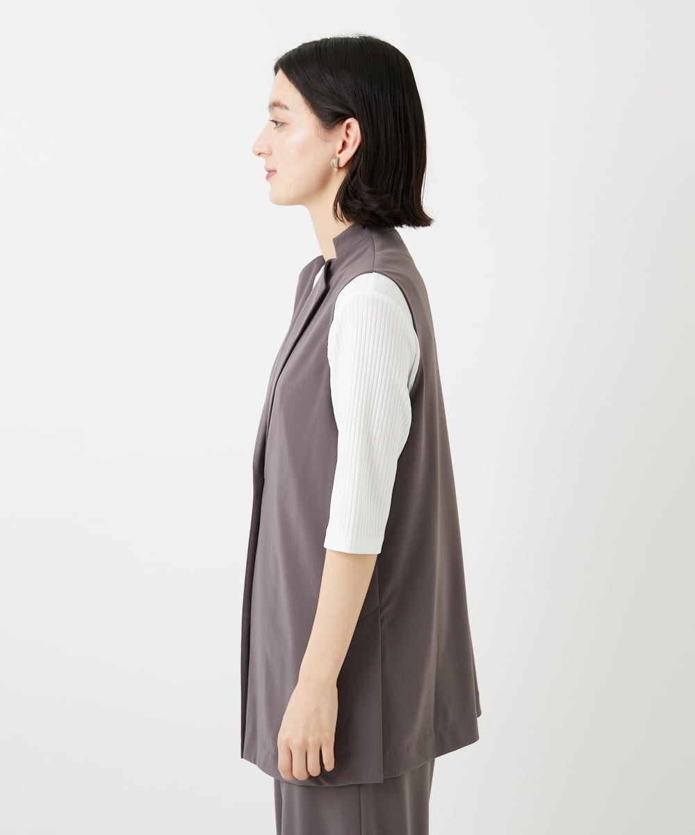 PHTGF28290 GEORGES RECH(小さいサイズ)(メゾン ドゥ サンク)  [セットアップ対応]ドライタッチジャージージレ ベージュ