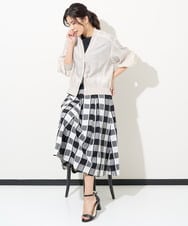 PHTGV24230 GEORGES RECH(小さいサイズ)(メゾン ドゥ サンク) シアーバックシャーリング羽織 アイボリー