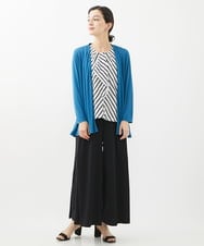 PHTHW20230 GEORGES RECH(小さいサイズ)(メゾン ドゥ サンク) [2点セット]タンクトップセットフライスカーディガン ブルー×ホワイトボーダー