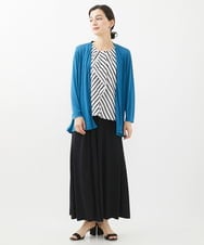 PHTHW20230 GEORGES RECH(小さいサイズ)(メゾン ドゥ サンク) [2点セット]タンクトップセットフライスカーディガン ブルー×ホワイトボーダー