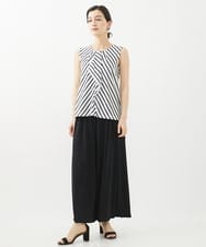 PHTHW20230 GEORGES RECH(小さいサイズ)(メゾン ドゥ サンク) [2点セット]タンクトップセットフライスカーディガン ブルー×ホワイトボーダー
