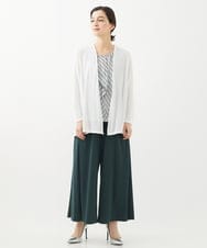 PHTHW20230 GEORGES RECH(小さいサイズ)(メゾン ドゥ サンク) [2点セット]タンクトップセットフライスカーディガン ブルー×ホワイトボーダー