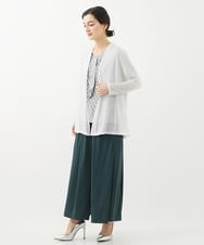 PHTHW20230 GEORGES RECH(小さいサイズ)(メゾン ドゥ サンク) [2点セット]タンクトップセットフライスカーディガン ブルー×ホワイトボーダー
