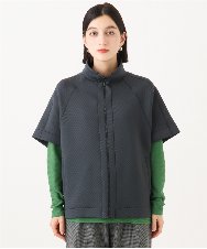 PHTJE19390 GEORGES RECH(小さいサイズ)(メゾン ドゥ サンク) ジャージーポンチョライクジレ ダークグレー