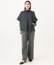 PHTJE19390 GEORGES RECH(小さいサイズ)(メゾン ドゥ サンク) ジャージーポンチョライクジレ ダークグレー