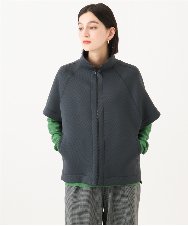 PHTJE19390 GEORGES RECH(小さいサイズ)(メゾン ドゥ サンク) ジャージーポンチョライクジレ ダークグレー