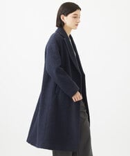 PHUAB35790 GEORGES RECH(小さいサイズ)(メゾン ドゥ サンク) シャギーロングコート ライトグレー