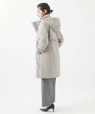 PHUAB41630 GEORGES RECH(小さいサイズ)(メゾン ドゥ サンク) ステッチレスタフタロングダウンコート ベージュ