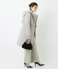 PHUAB41630 GEORGES RECH(小さいサイズ)(メゾン ドゥ サンク) ステッチレスタフタロングダウンコート ベージュ