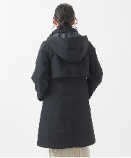 PHUAB41630 GEORGES RECH(小さいサイズ)(メゾン ドゥ サンク) ステッチレスタフタロングダウンコート ベージュ