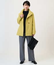 PHUAD45540 GEORGES RECH(小さいサイズ)(メゾン ドゥ サンク) スーパー100ミドルスタンドカラーウールコート イエロー