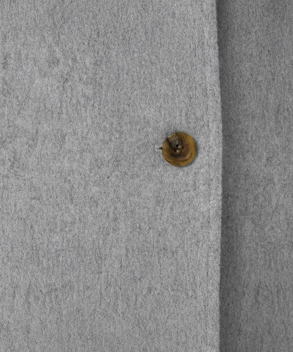 PHUAD45540 GEORGES RECH(小さいサイズ)(メゾン ドゥ サンク) スーパー100ミドルスタンドカラーウールコート イエロー