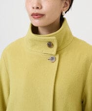 PHUAD45540 GEORGES RECH(小さいサイズ)(メゾン ドゥ サンク) スーパー100ミドルスタンドカラーウールコート イエロー