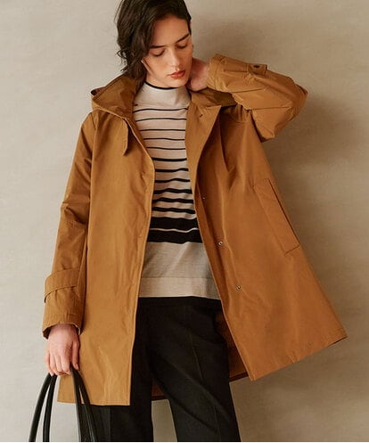 PHUAD46590 GEORGES RECH(小さいサイズ) ステッチレスステンカラーミドルダウンコート